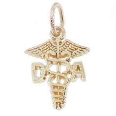 Dental  Charm Necklace Assistant in Gold