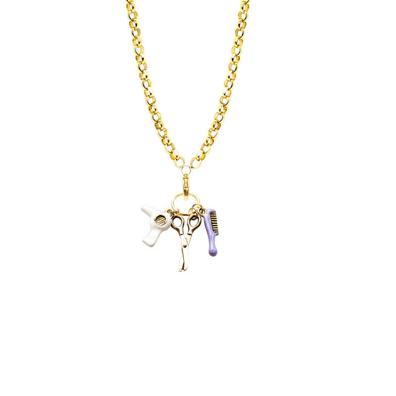 Charm Necklace Casino in Gold