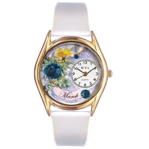 Birthstone Watch Small Gold Style
