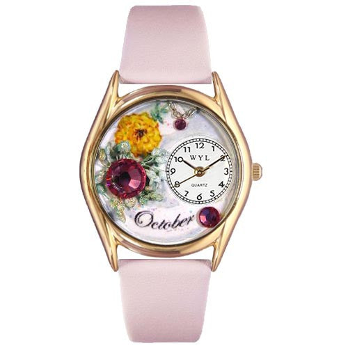 Birthstone Watch Small Gold Style